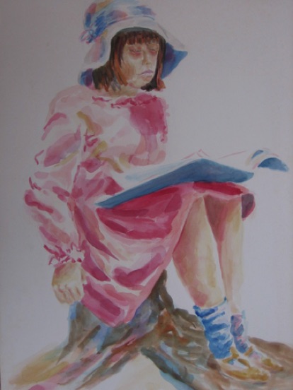 'Nina',
Lund BC, Aquarell, 1985,
56 x 38 'Nina',
Lund BC, Aquarell, 1985,
56 x 38